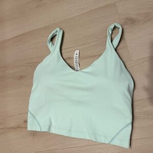 Lululemon align tank top size 6 Light Mint V-Neck Sports Bra / Crop Top